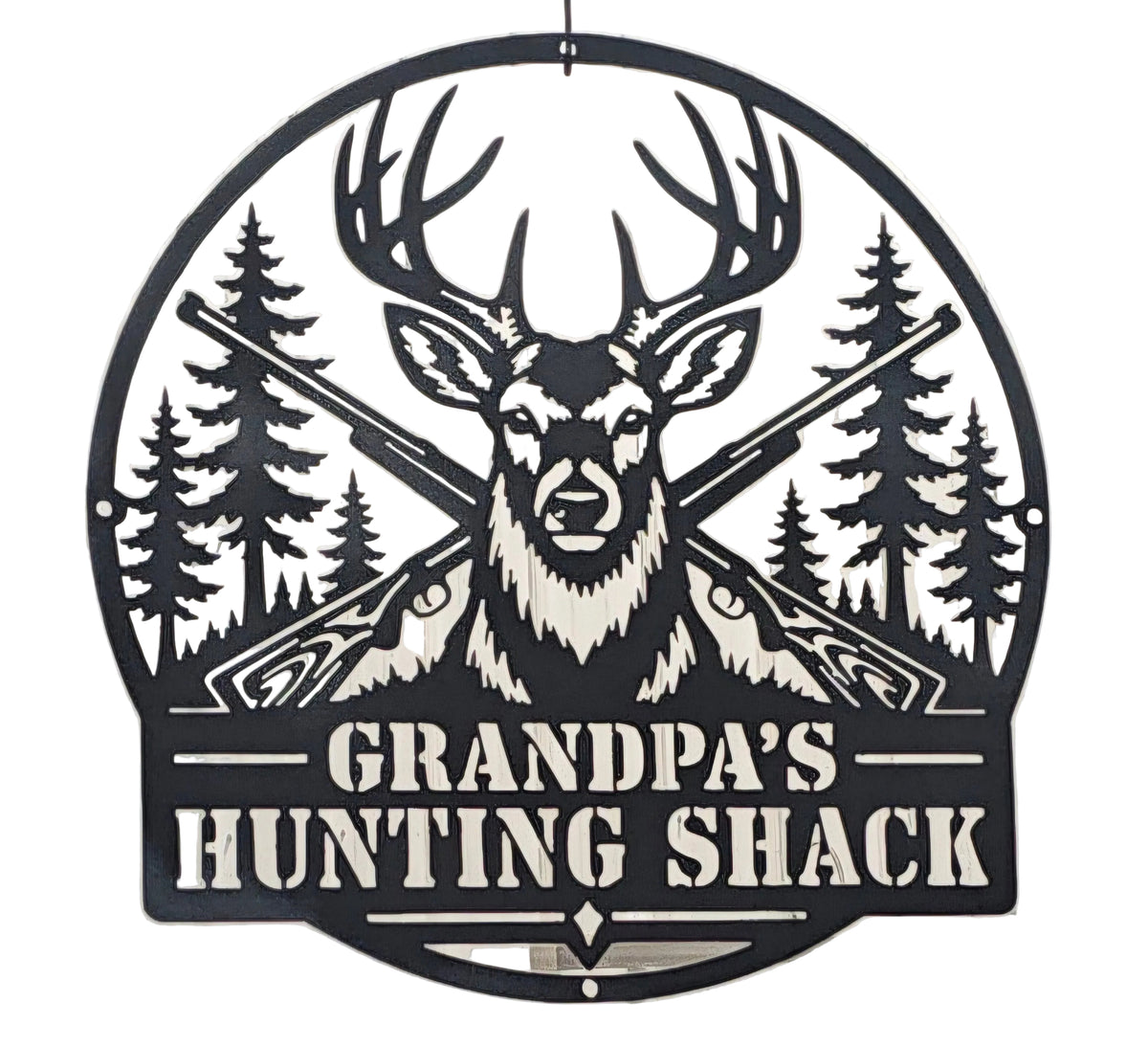 Grandpa's Hunting Shack Steel Sign – 18
